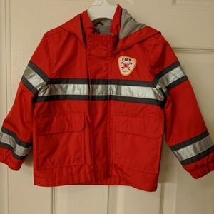 London Fog Baby Fireman Rain Slicker Red 24 Months
